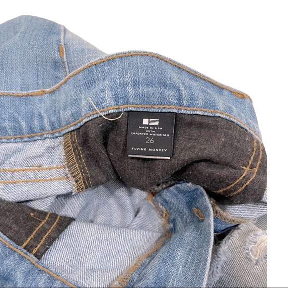 FLYING MONKEY Distressed Blue Jeans Pants - Picture 4 of 4